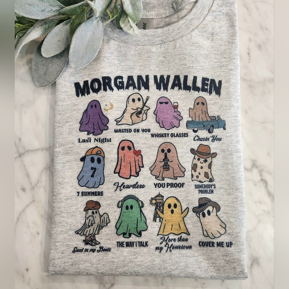 Gildan Tops - Morgan Wallen Halloween shirt short sleeve cute country music ghost